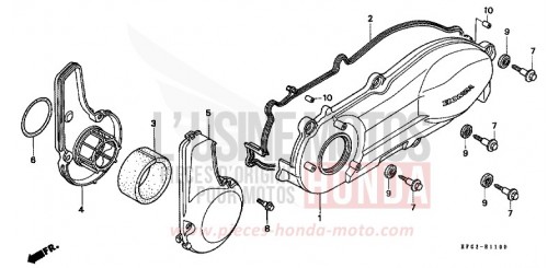 PANNEAU CARTER-MOTEUR G. FES250X de 1999